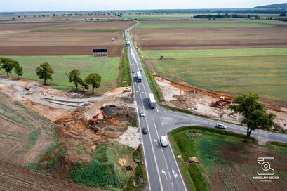 Mielęcin: Trwa budowa ronda