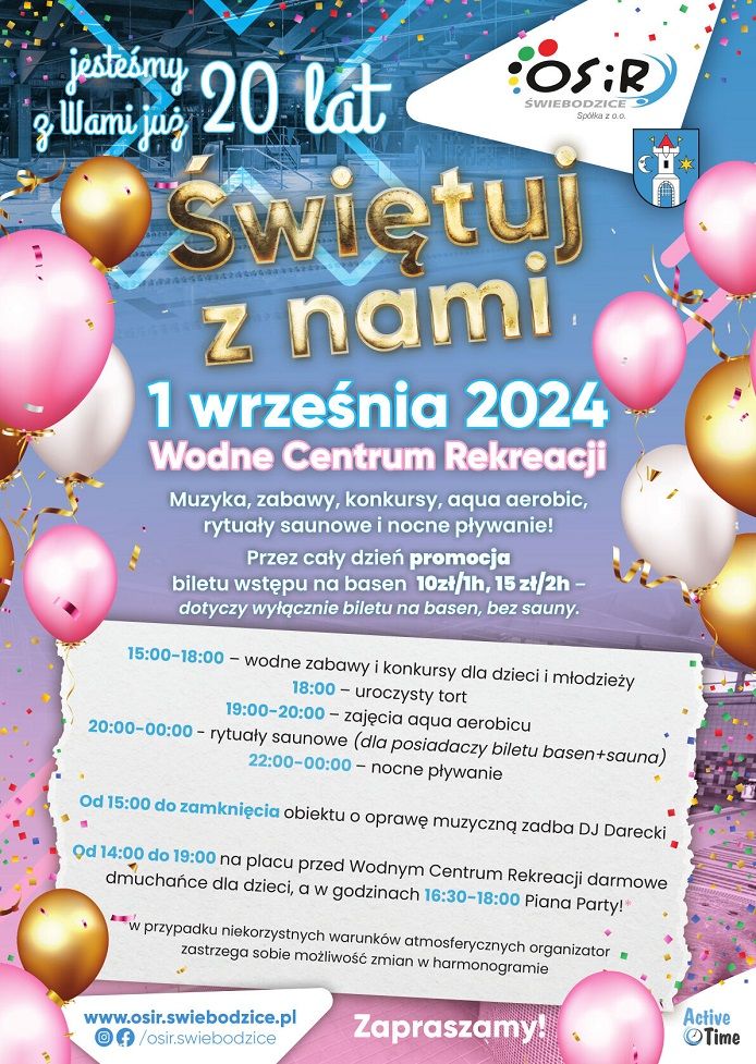 Świebodzice: 20–lecie WCR