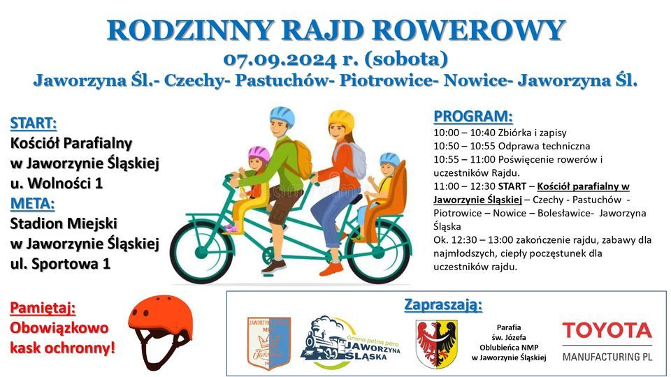 Jaworzyna Śląska: Z rodziną na rowerach