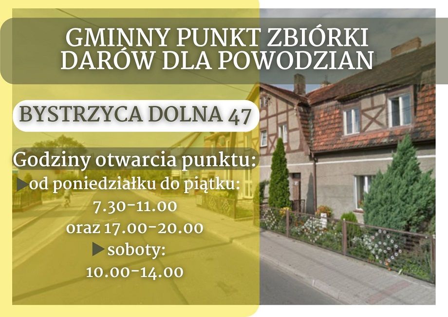 Gmina Świdnica: Przyjmą dary dla powodzian